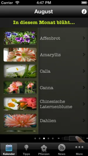 Gartenkalender-App - neue Version 2.0 der beliebten iPhone-App